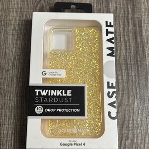 Case-Mate Gold Glitter Phone Case for Google Pixel 4